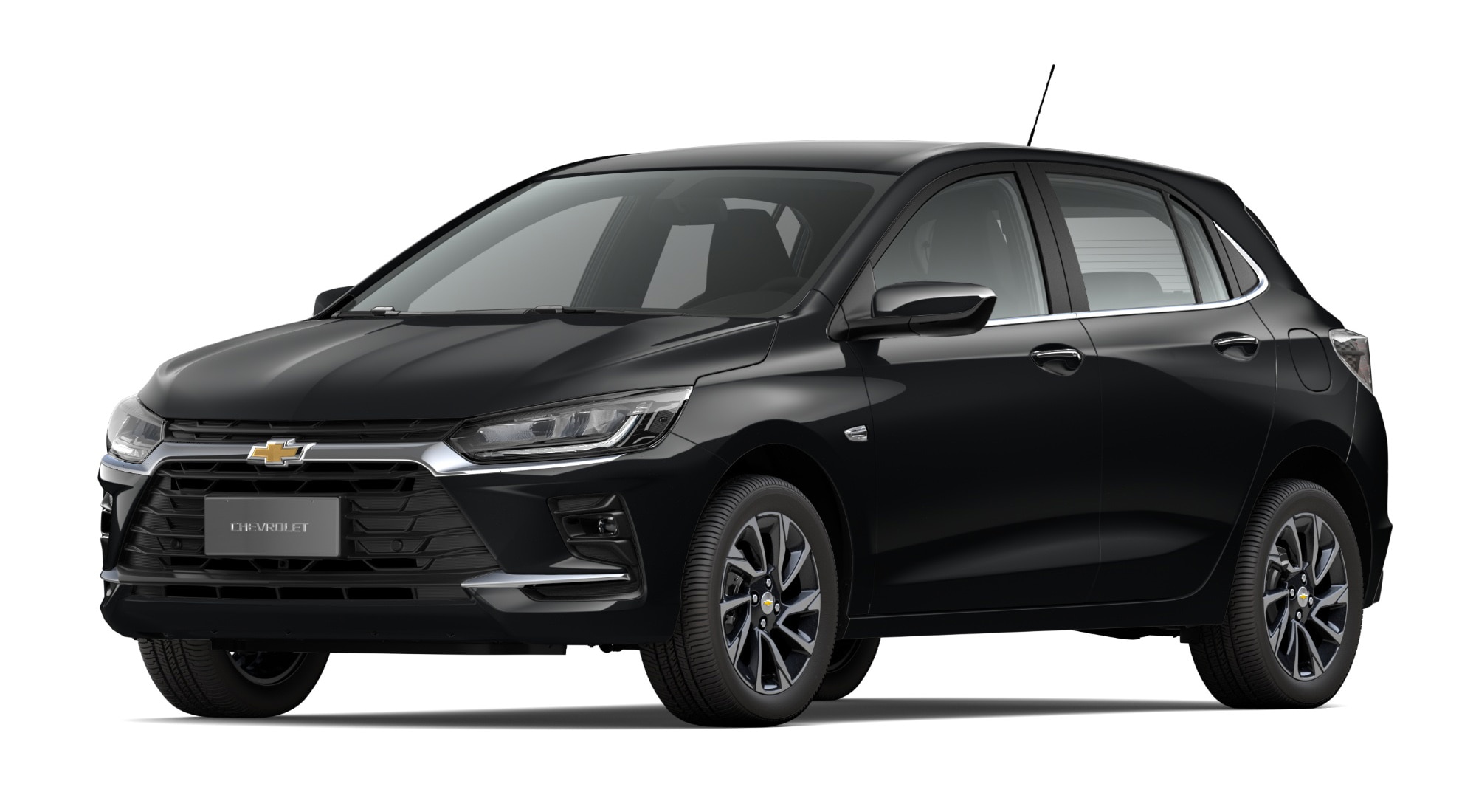 Carro Onix 2027 - Modelo Premier Turbo AT na cor Preto Ouro Negro