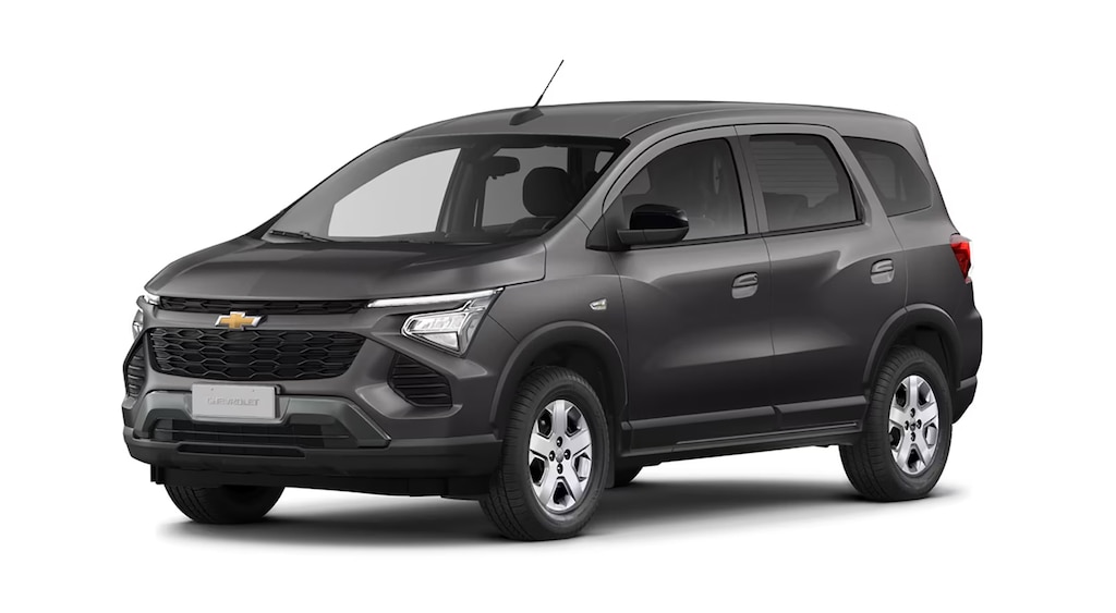 Conheça o novo Chevrolet Spin 2027 na versão 1.8 AT e na cor Cinza Âmbar